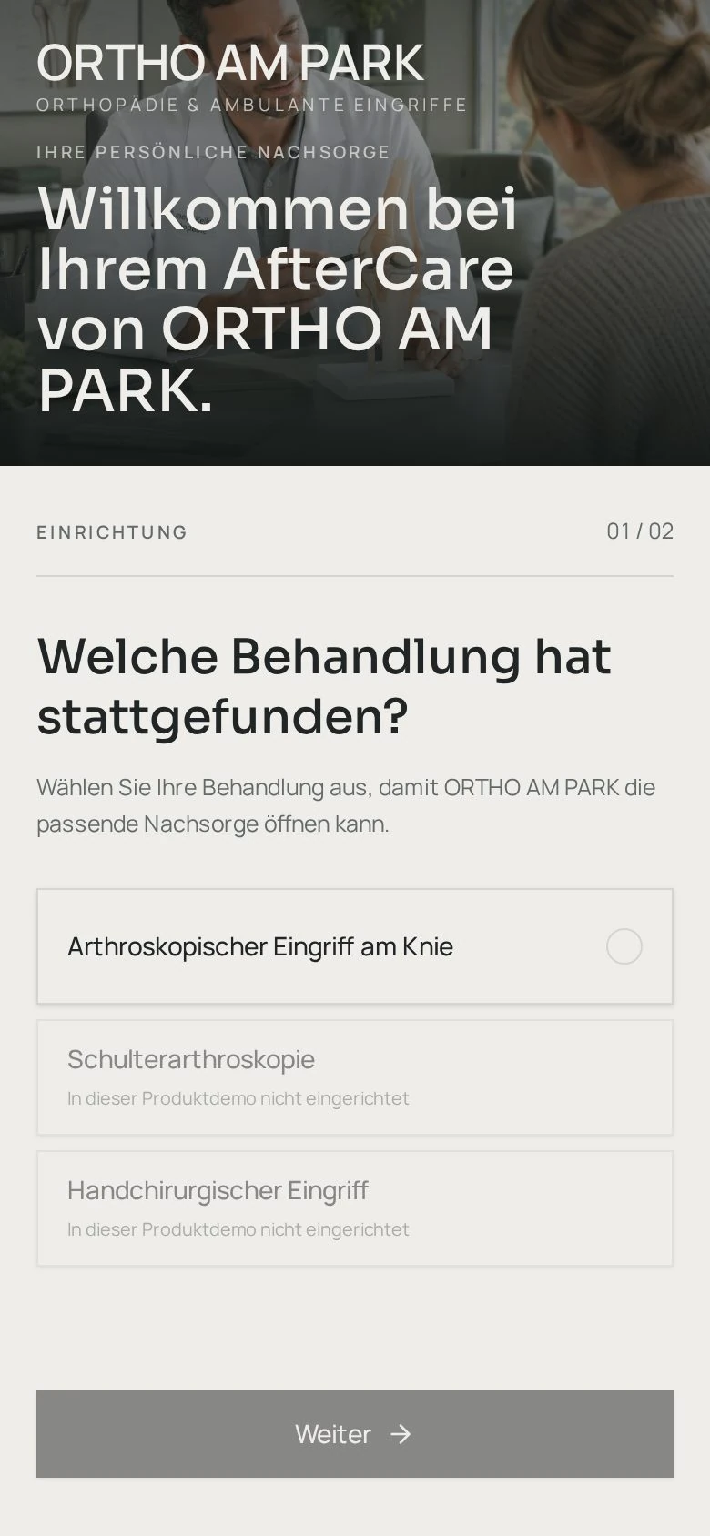 AfterCare im Branding von ORTHO AM PARK